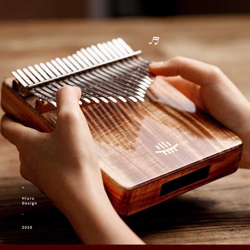 Kalimba Thumb Piano - Hluru 칼림바 풀 솔리드 우드 엄지