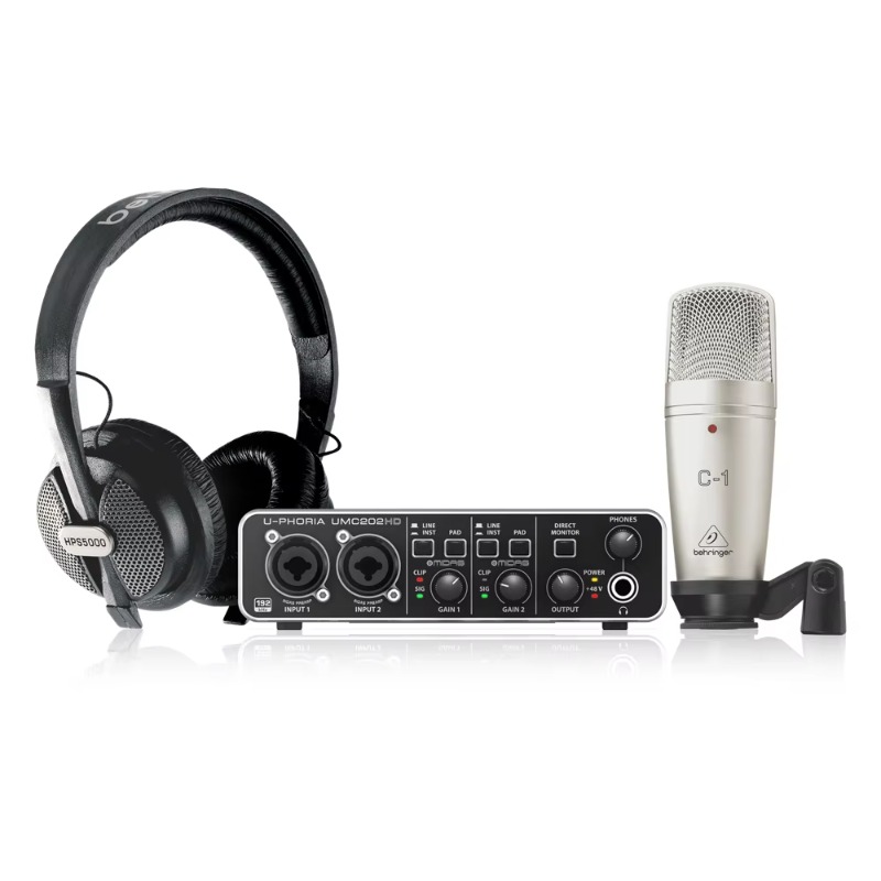 Audio Music Interface - 베링거 U-포리아 스튜디오 프로 레코딩 번들