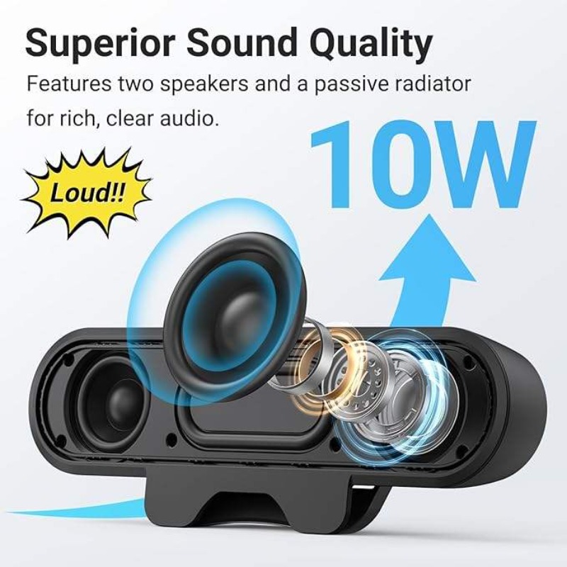 휴대용 클립형 USB 사운드바 10W 고출력 HIFI  - Audio Music Online Mp3 리뷰 및 가격