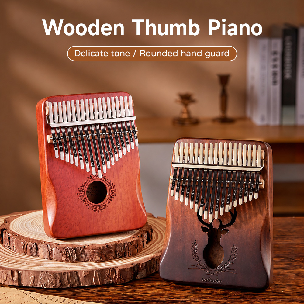 21키 마호가니 칼림바 17키 엄지 피아노 초보자용 휴 - Kalimba Thumb Piano 리뷰 및 가격