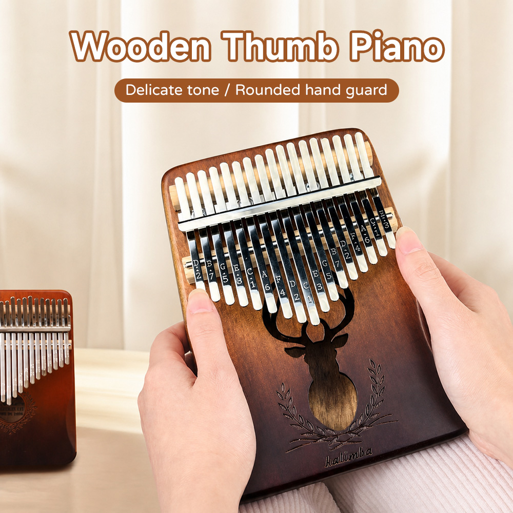 21키 마호가니 칼림바 17키 엄지 피아노 초보자용 휴 - Kalimba Thumb Piano 리뷰 및 가격