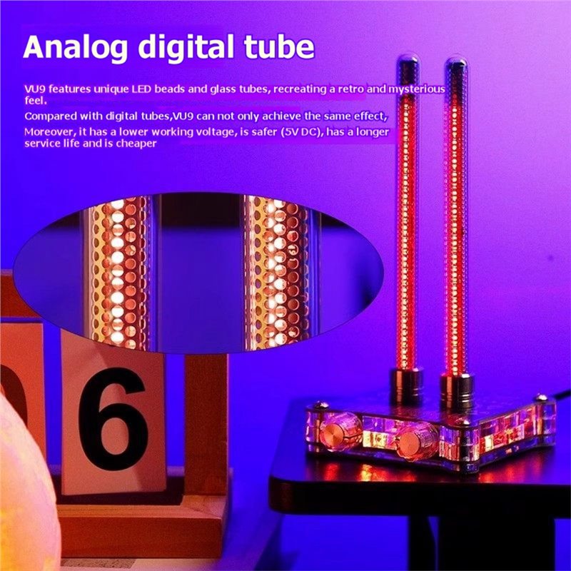 ~【A48T HOT】VU9 픽시 튜브 사운드 레벨 미터 - Audio Music In Youtube 리뷰 및 가격