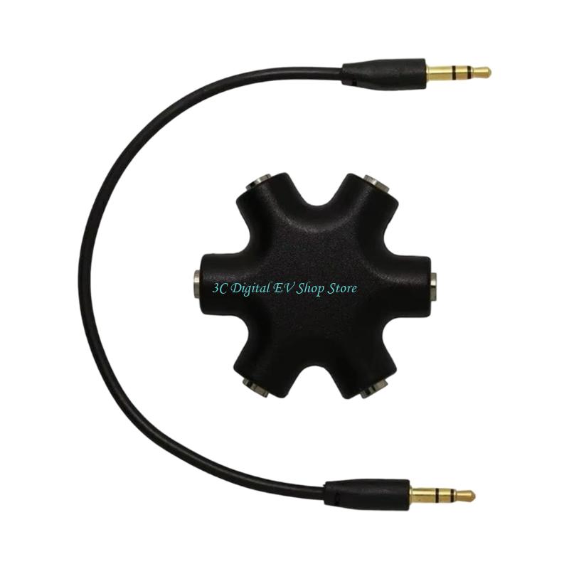금도금 커넥터가 있는 E74D 6 in 1 스테레오 음 - Audio Music Hub 리뷰 및 가격